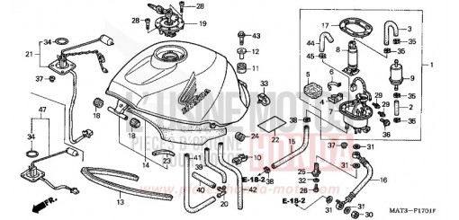 FUEL TANK (X/Y/1/2/3/4) CBR1100XX3 de 2003